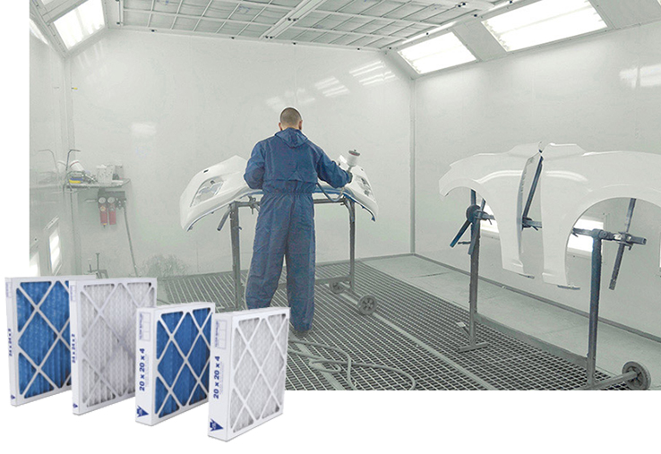 Filtros para cabina de pintura